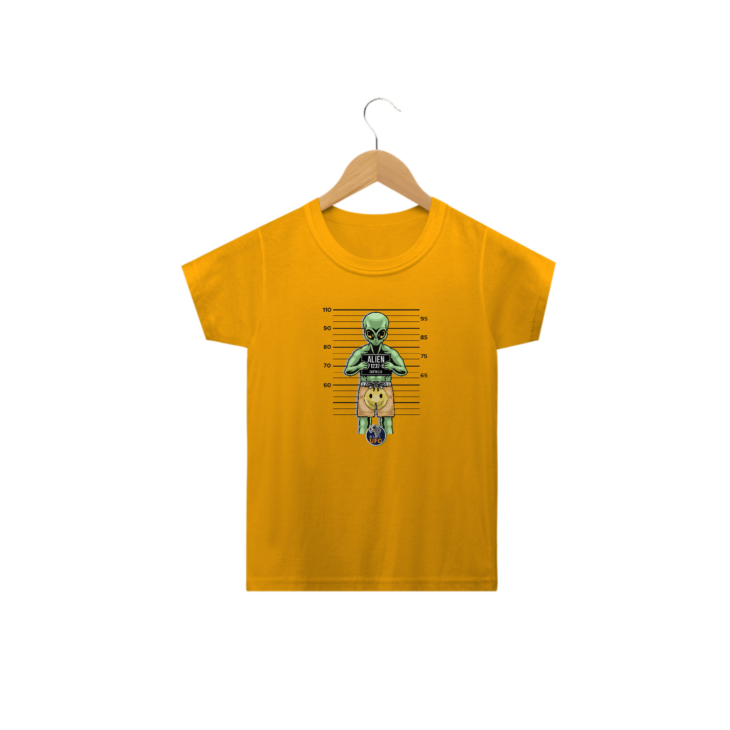 CAMISETA CLASSIC INFANTIL - ALIENÍGENA CAPTURADO