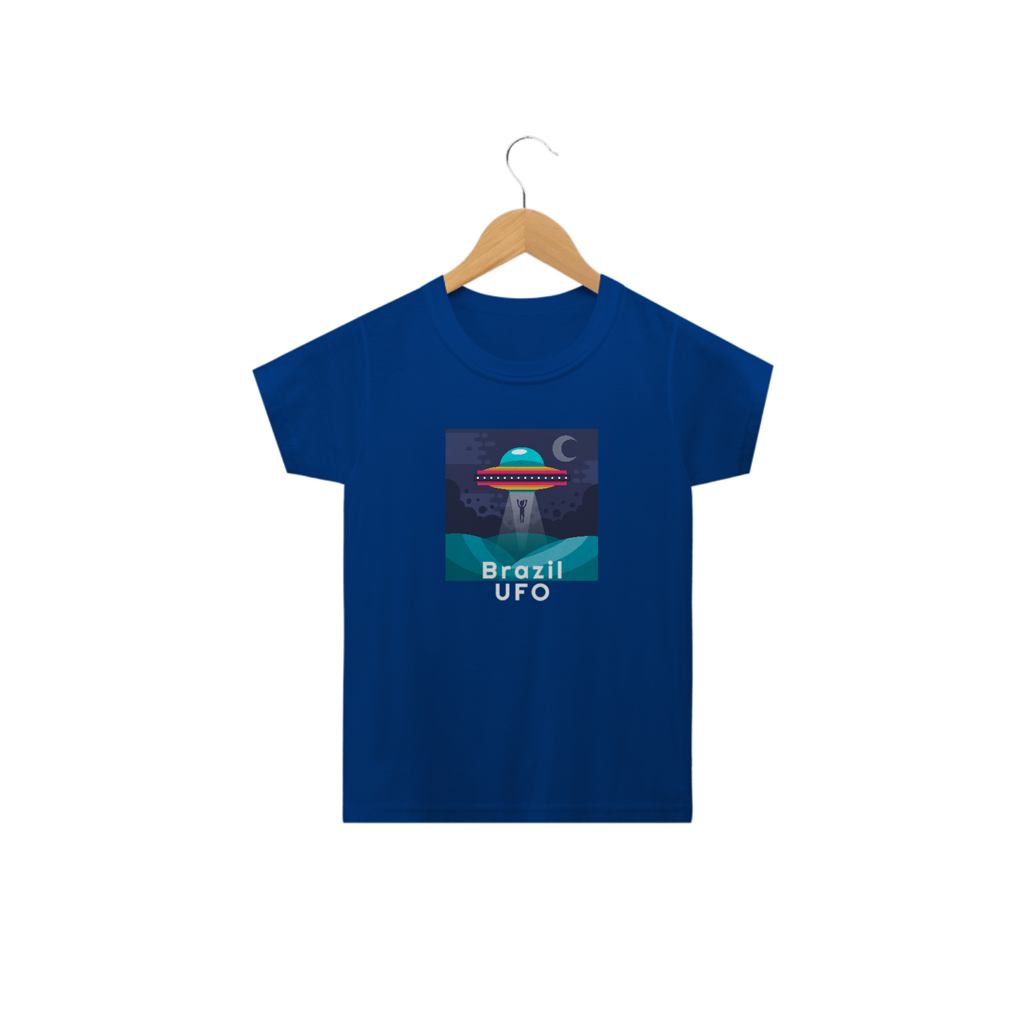 CAMISETA CLASSIC INFANTIL - UFO ABDUCTION - BRAZIL UFO
