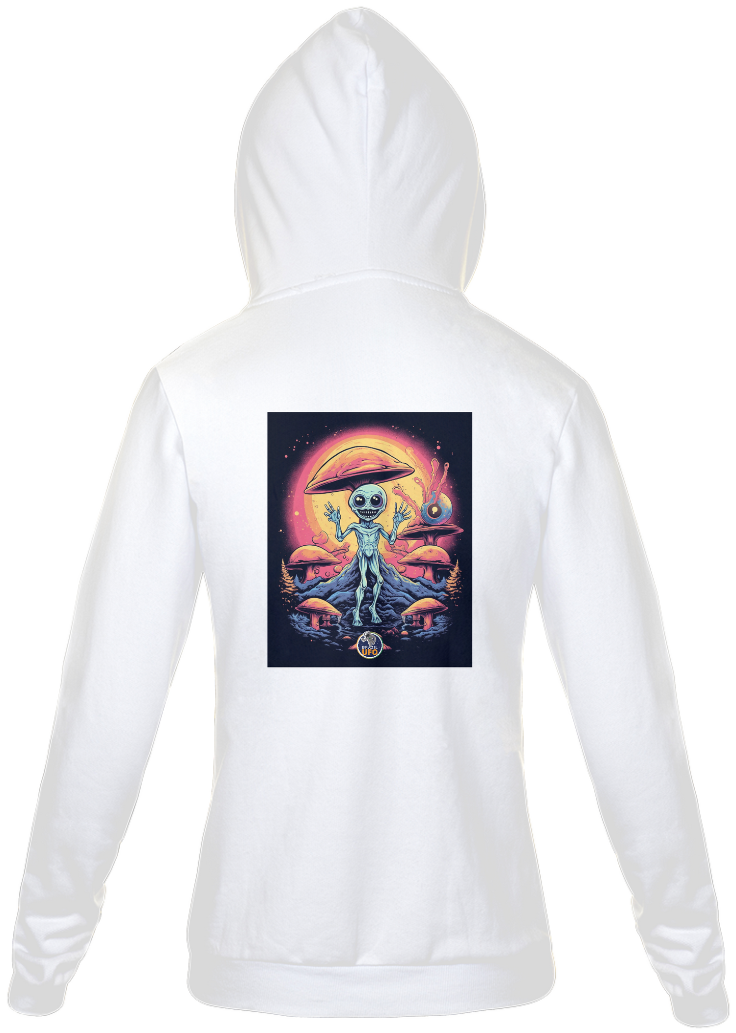 MOLETOM COM ZÍPER - EXTRATERRESTRE - BRAZIL UFO