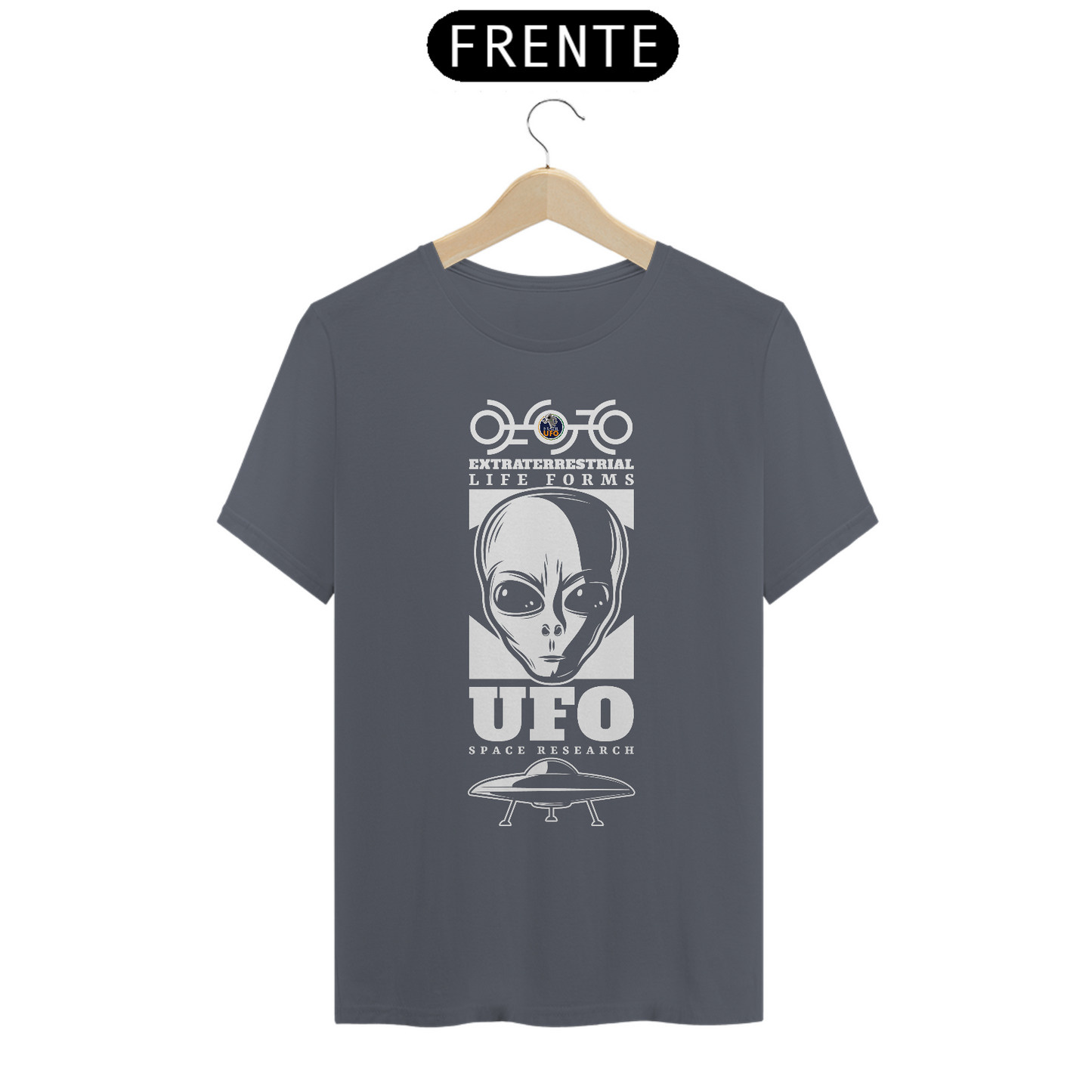 CAMISETA UNISSEX - EXTRATERRESTRIAL LIFE FORMS - BRAZIL UFO