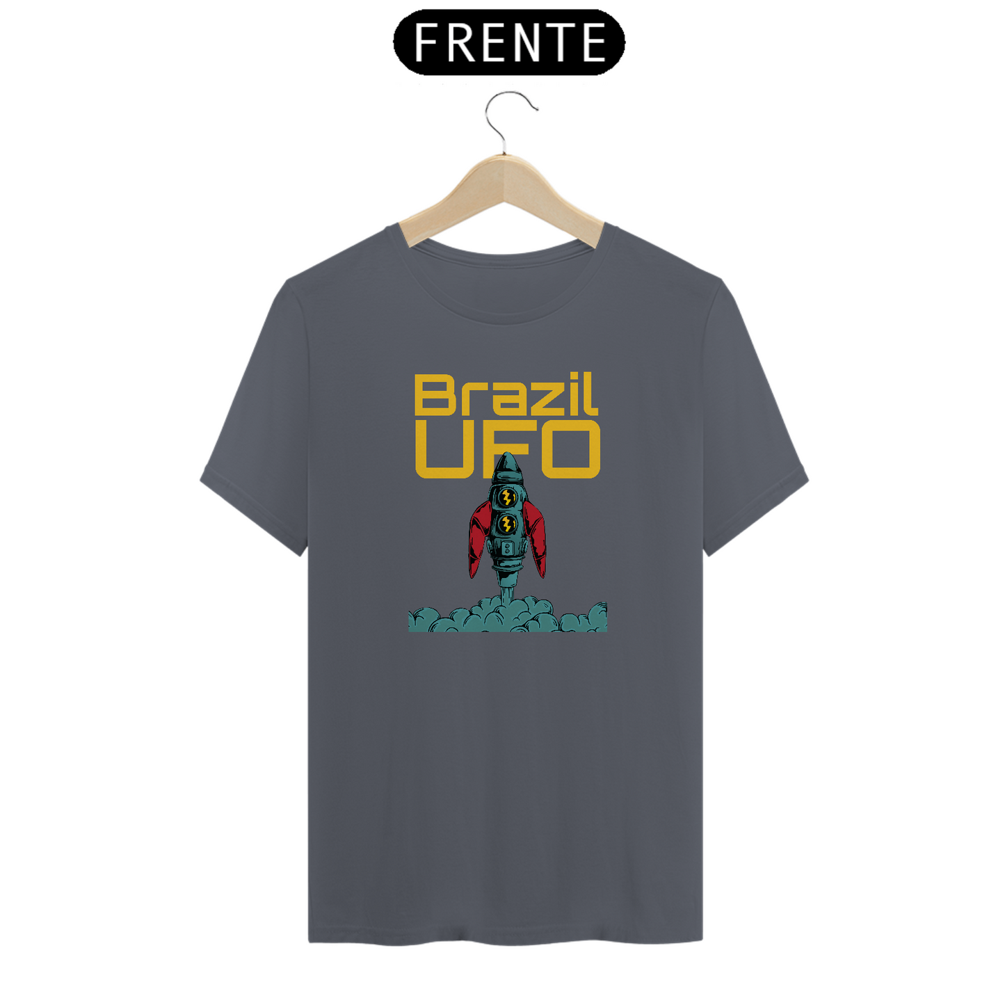 CAMISETA CLASSIC - FOGUETE - BRAZIL UFO