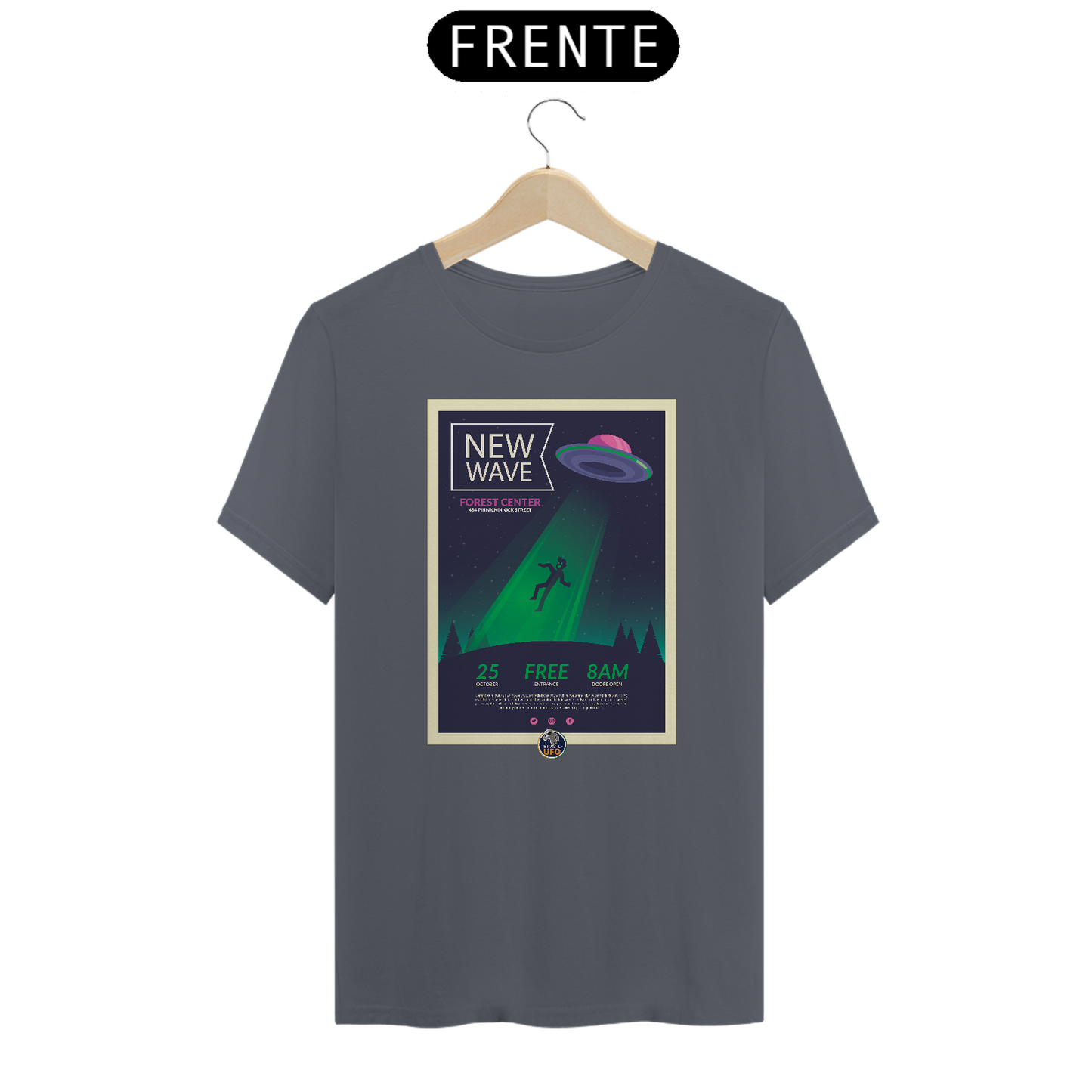 CAMISETA CLASSIC - NEW WAVE - BRAZIL UFO