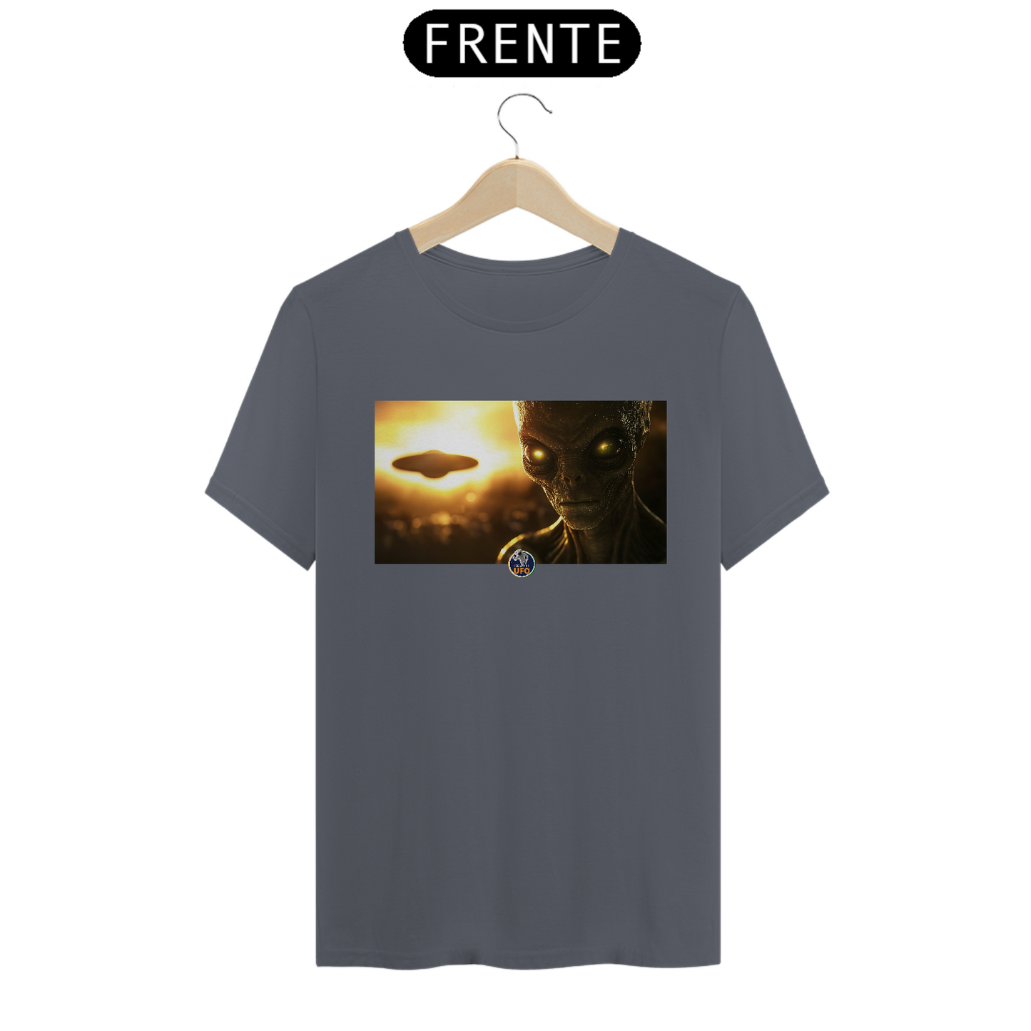 CAMISETA CLASSIC - OVNI E ALIENÍGENA