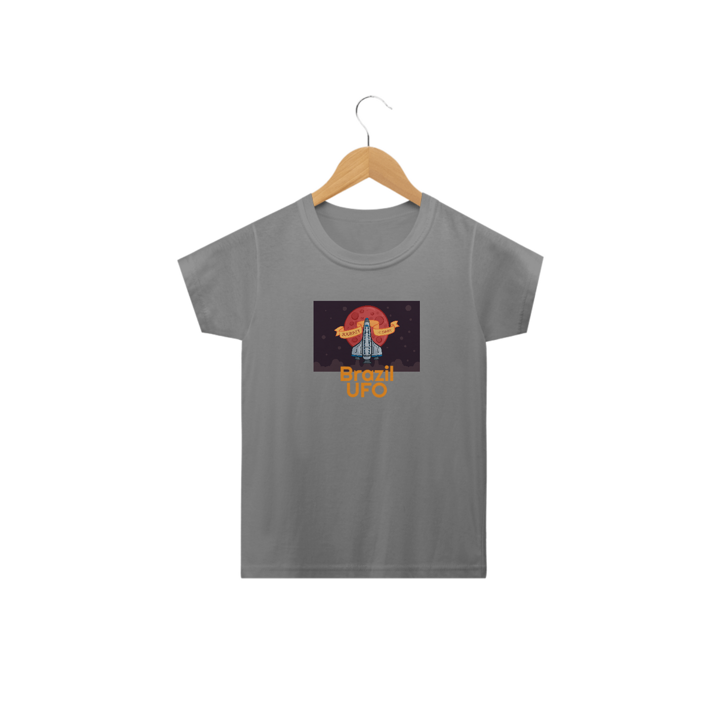 CAMISETA CLASSIC INFANTIL - JOURNEY TO MARS - BRAZIL UFO