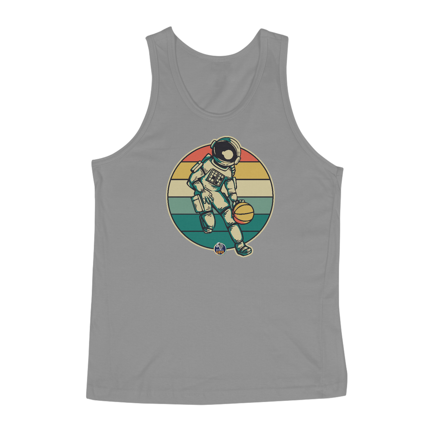CAMISETA REGATA - ASTRONAUTA NO BASQUETE - BRAZIL UFO