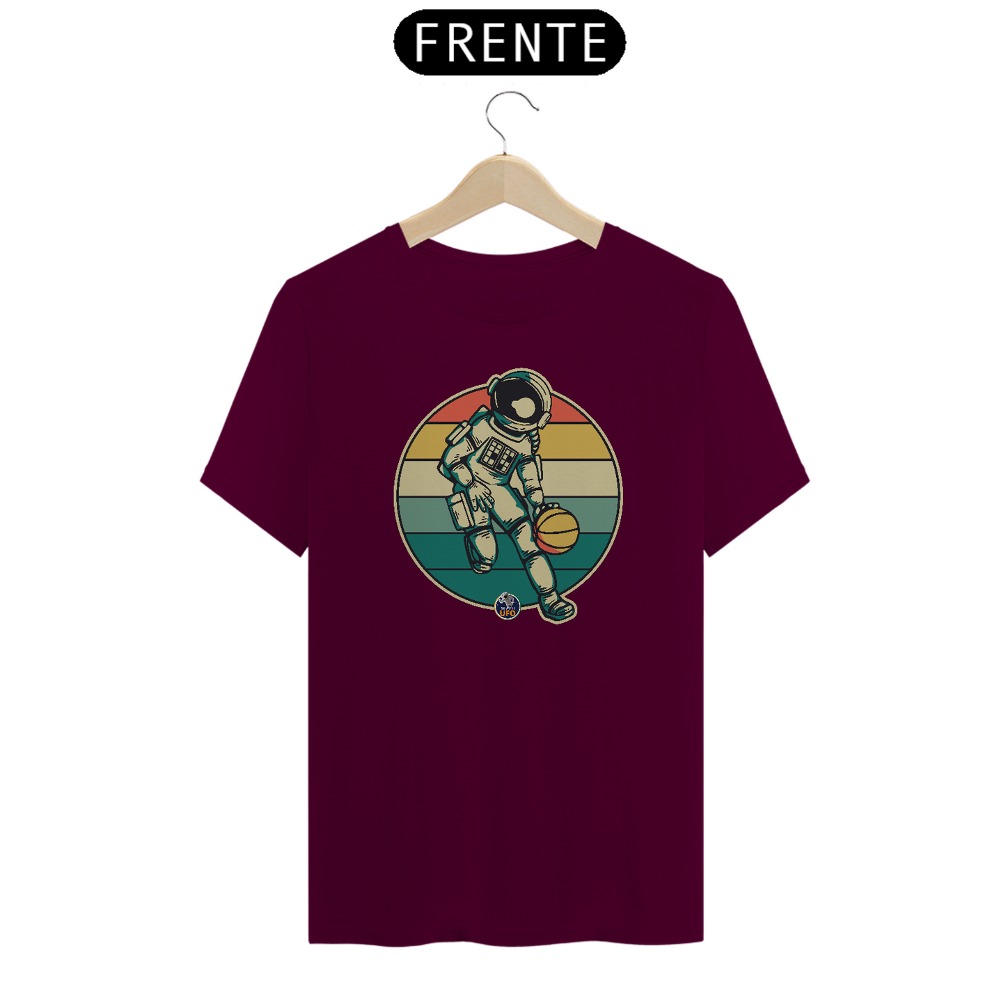 CAMISETA ASTRONAUTA NO BASQUETE - BRAZIL UFO