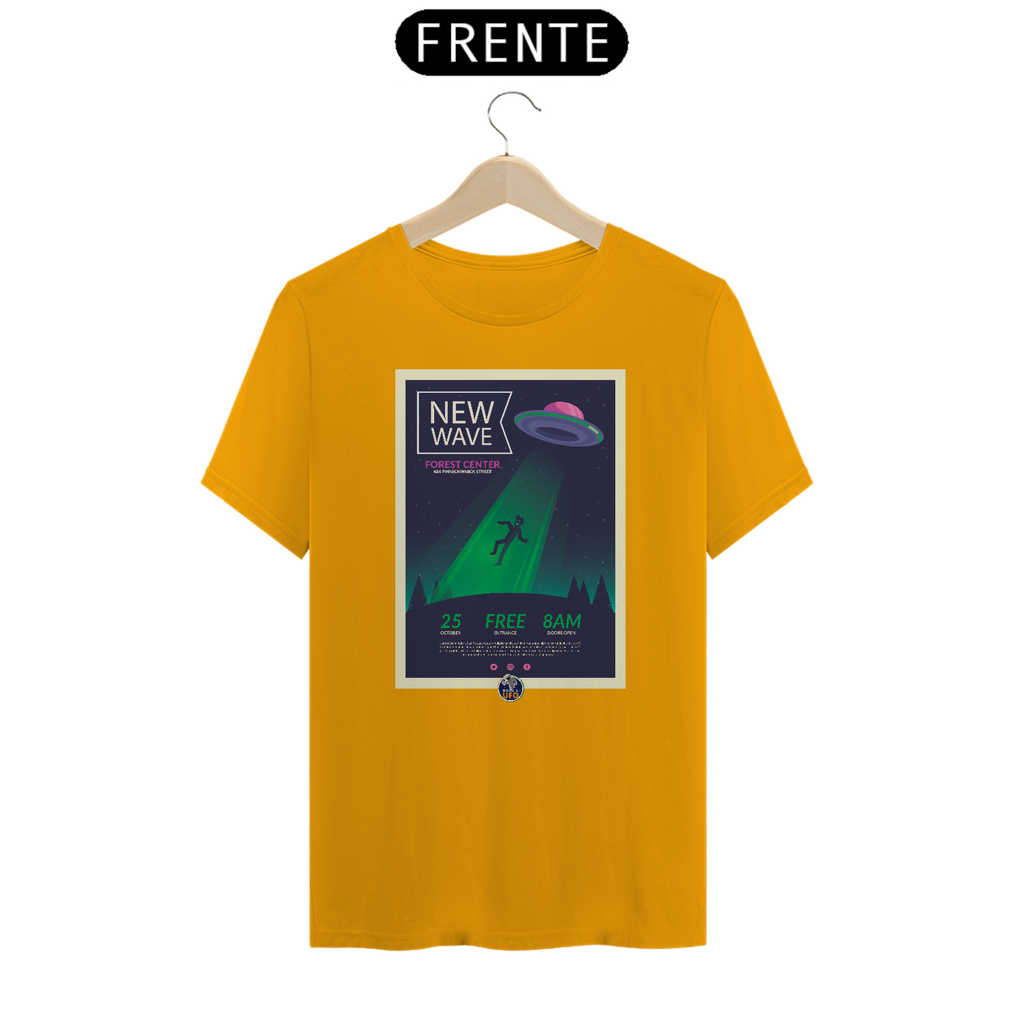 CAMISETA CLASSIC - NEW WAVE - BRAZIL UFO