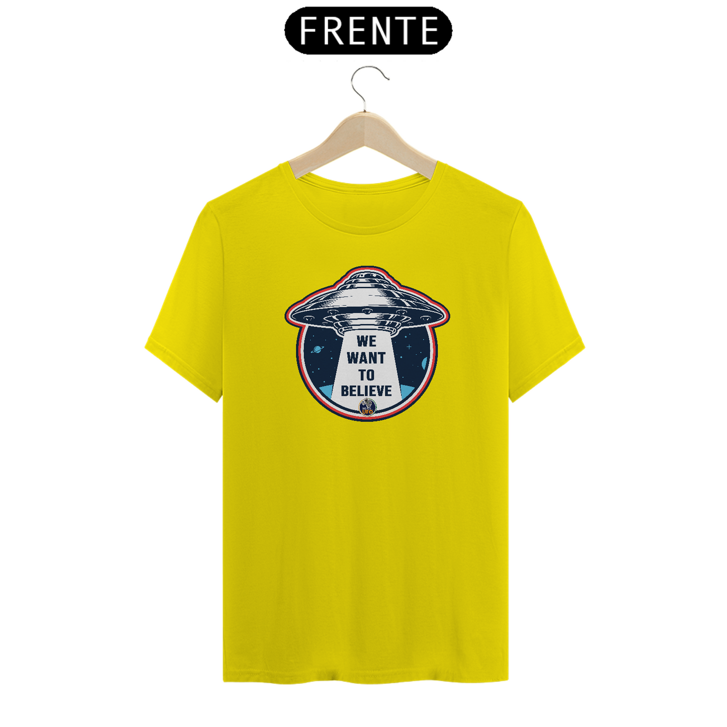 CAMISETA CLASSIC - WE WANT TO BELIEVE - BRAZIL UFO