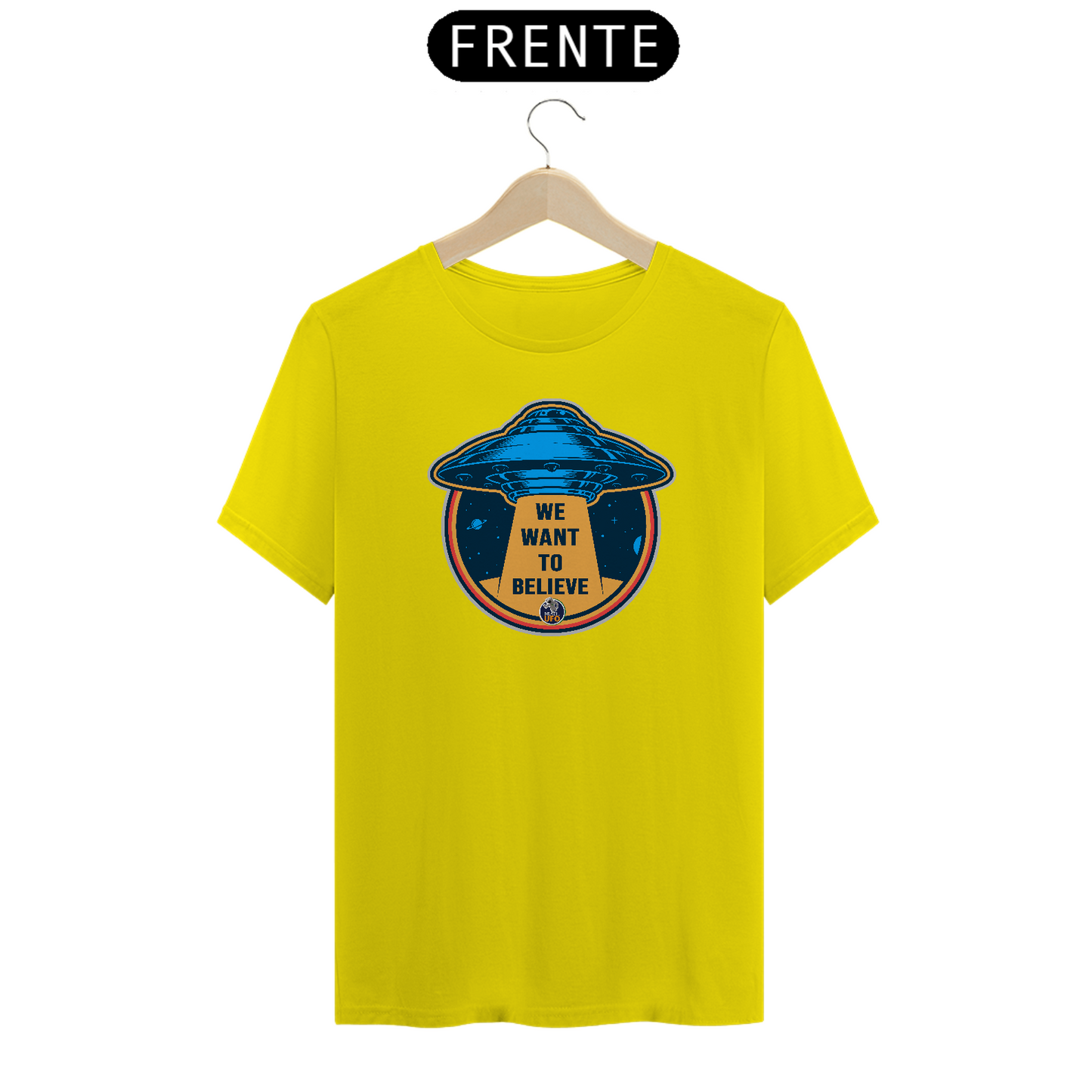 CAMISETA CLASSIC - WE WANT TO BELIEVE - BRAZIL UFO