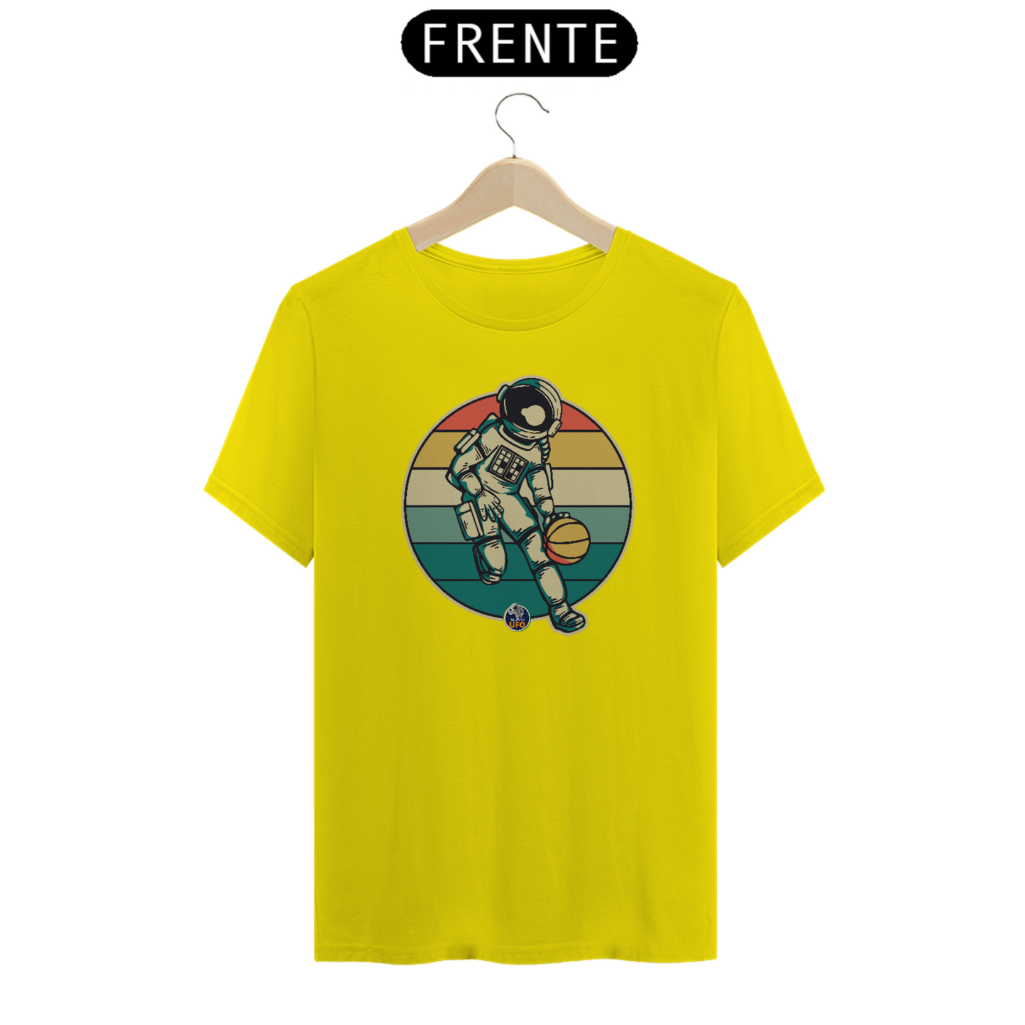 CAMISETA ASTRONAUTA NO BASQUETE - BRAZIL UFO