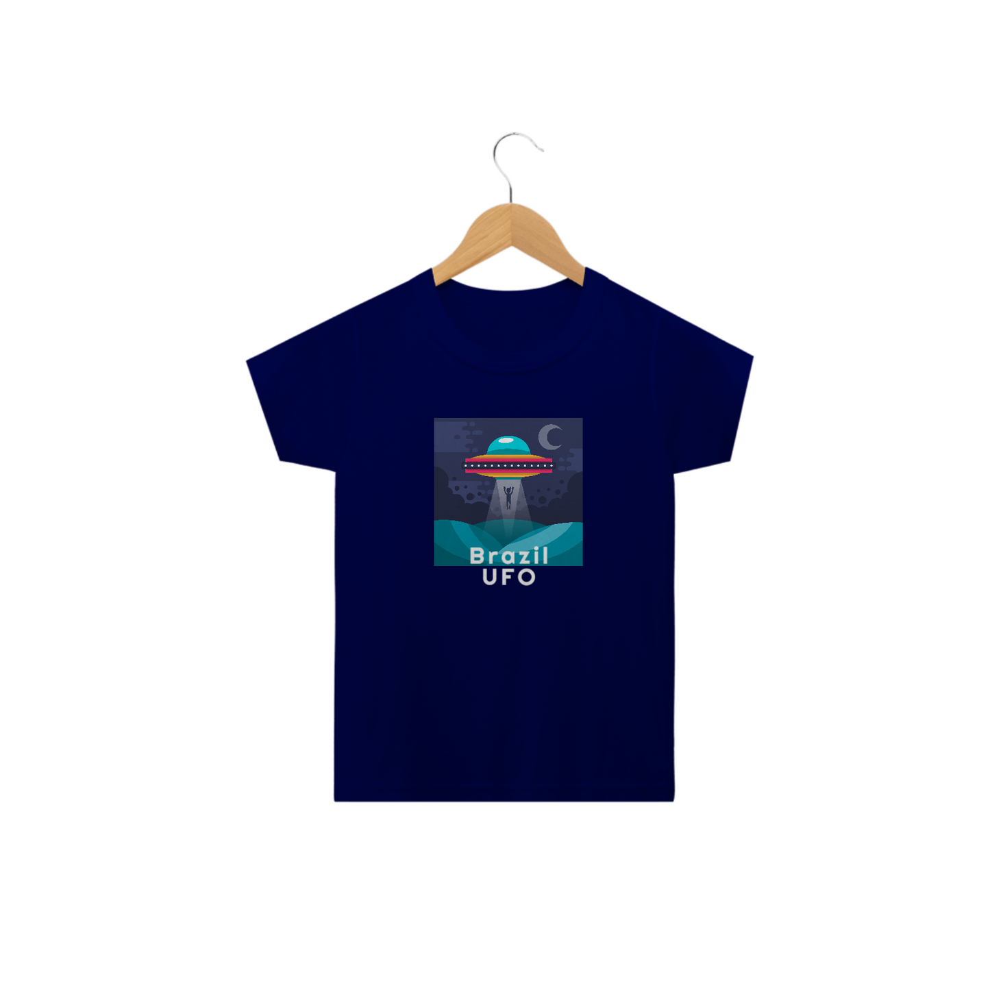 CAMISETA CLASSIC INFANTIL - UFO ABDUCTION - BRAZIL UFO