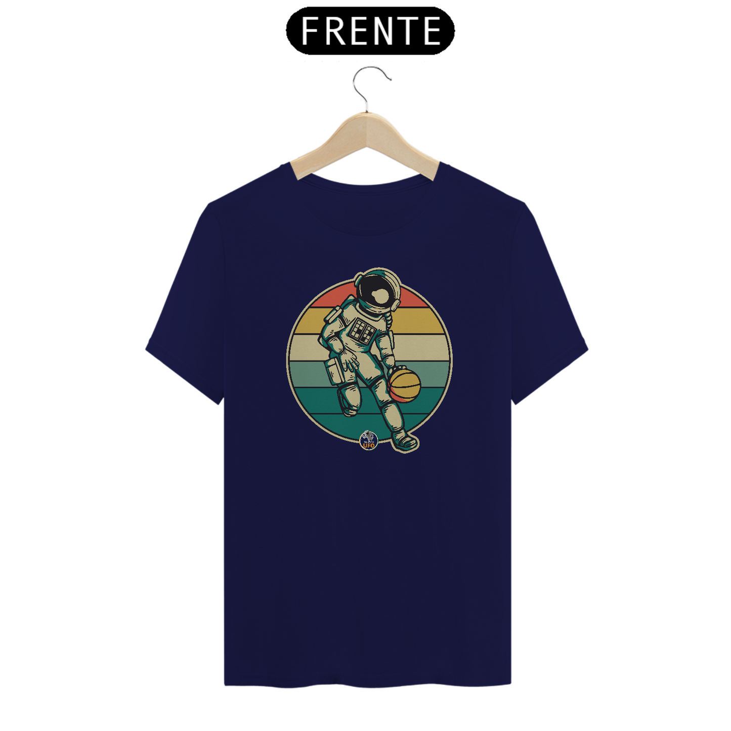 CAMISETA ASTRONAUTA NO BASQUETE - BRAZIL UFO