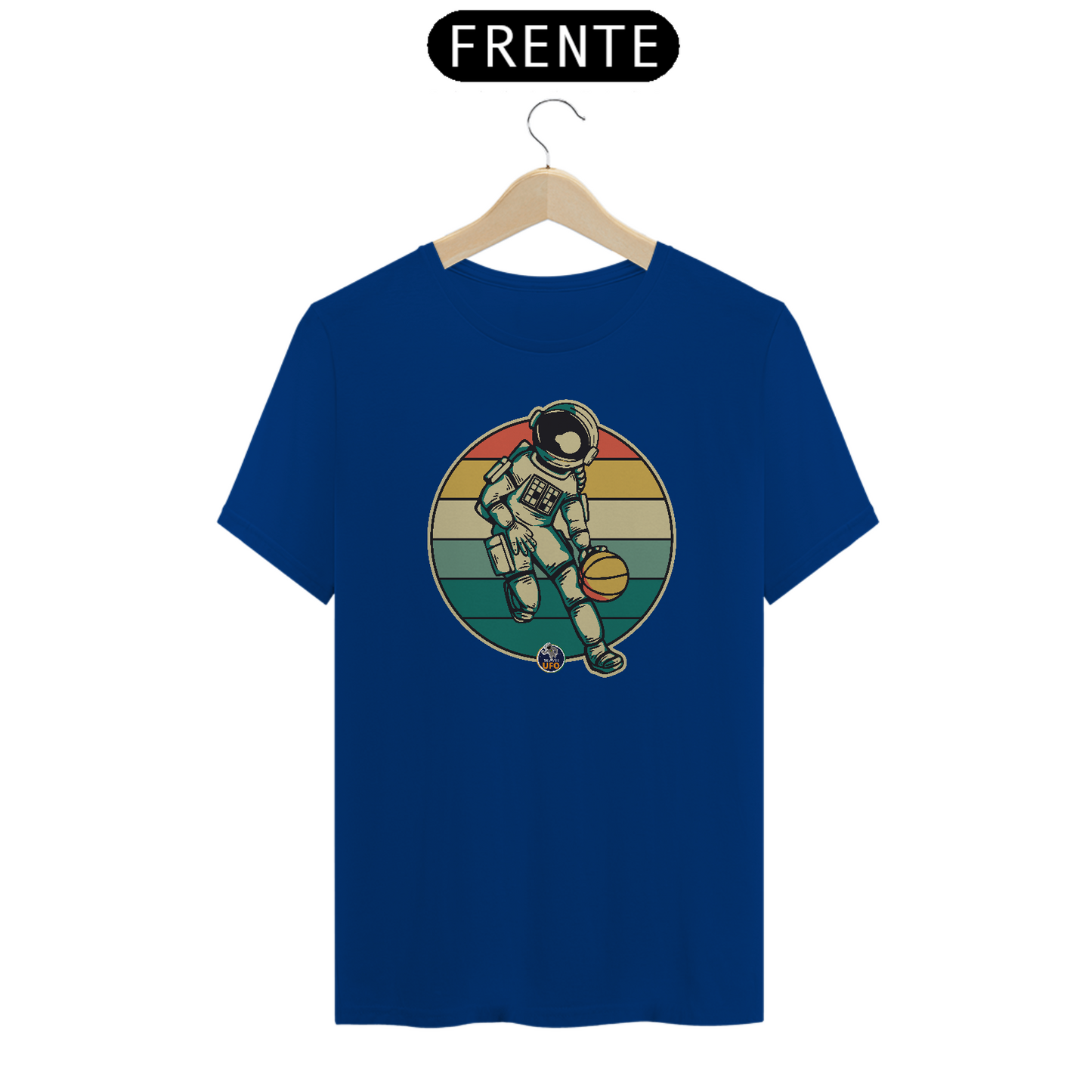 CAMISETA ASTRONAUTA NO BASQUETE - BRAZIL UFO