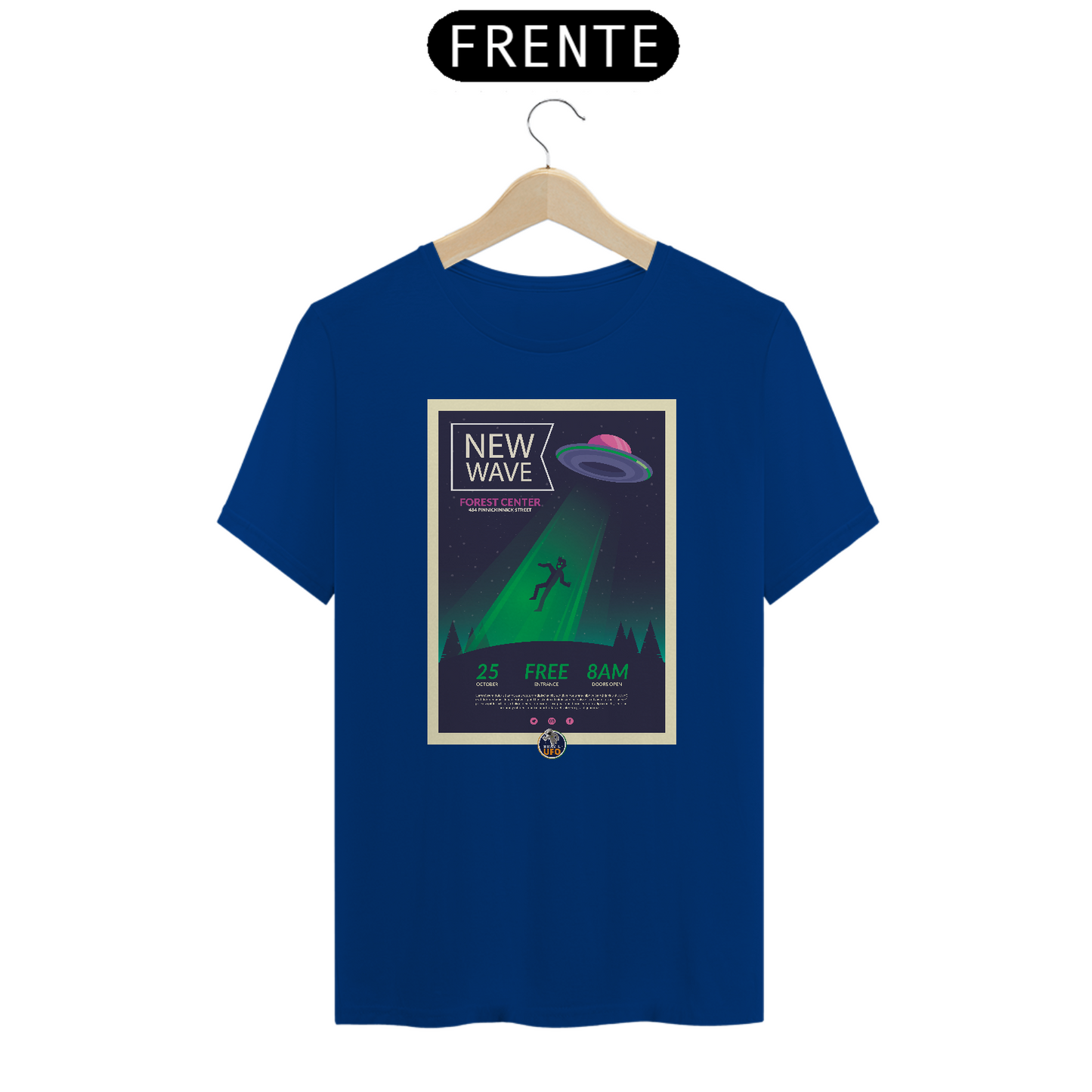 CAMISETA CLASSIC - NEW WAVE - BRAZIL UFO