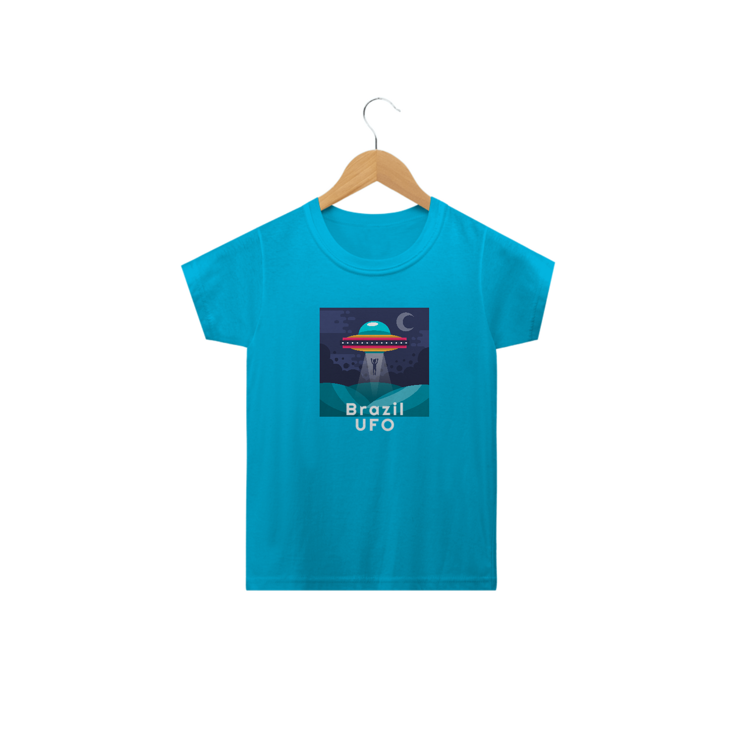 CAMISETA CLASSIC INFANTIL - UFO ABDUCTION - BRAZIL UFO