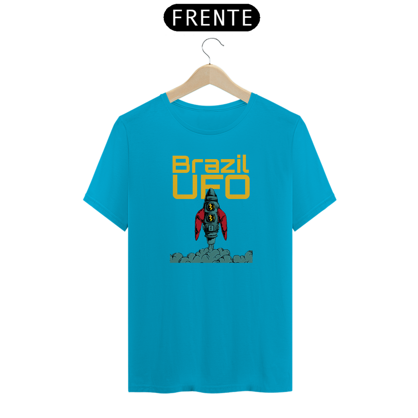 CAMISETA CLASSIC - FOGUETE - BRAZIL UFO