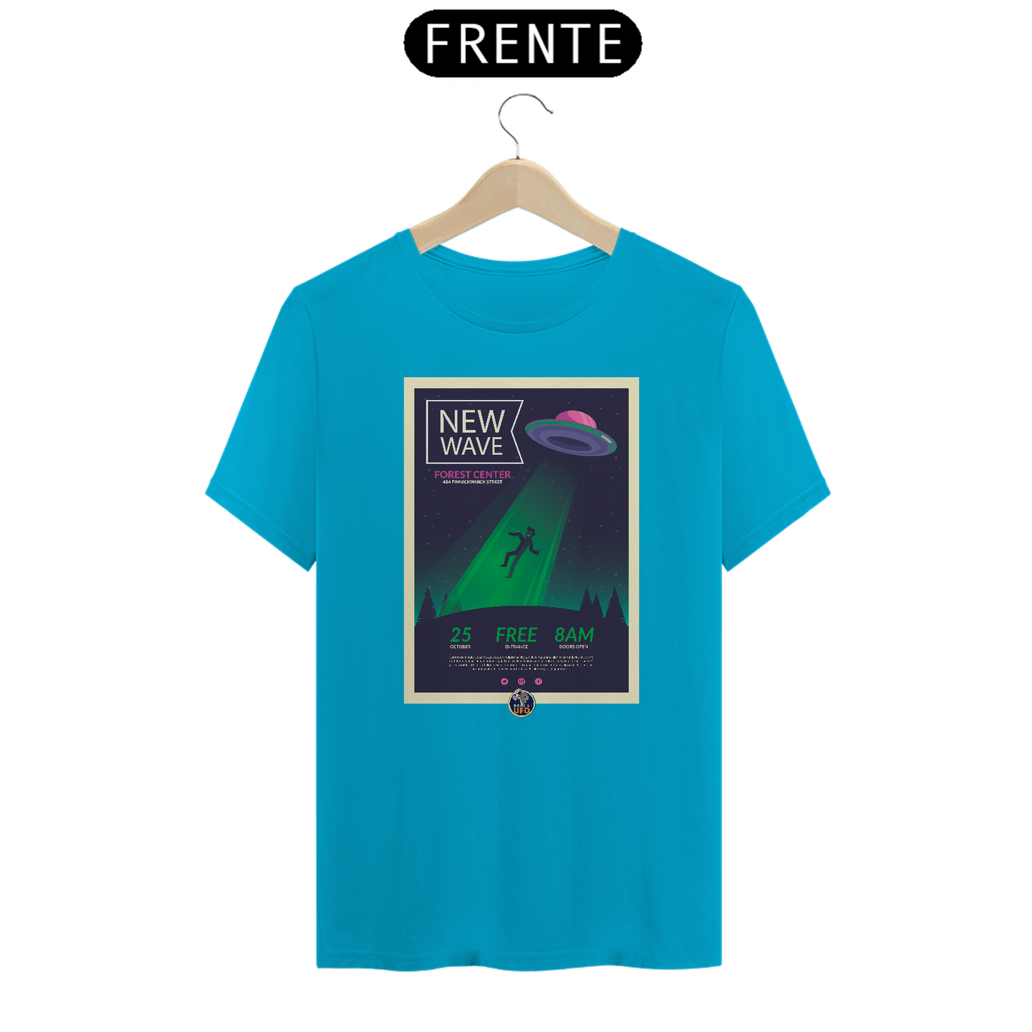 CAMISETA CLASSIC - NEW WAVE - BRAZIL UFO