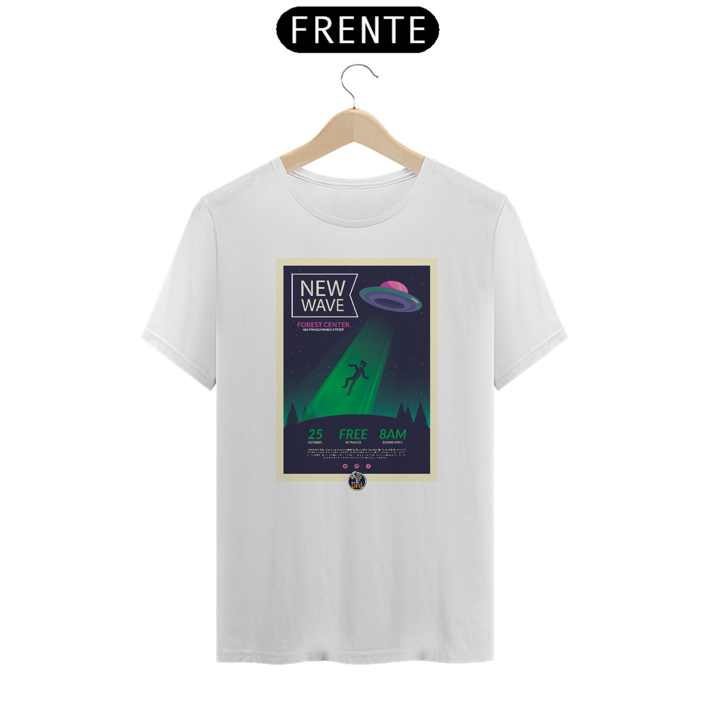 CAMISETA CLASSIC - NEW WAVE - BRAZIL UFO