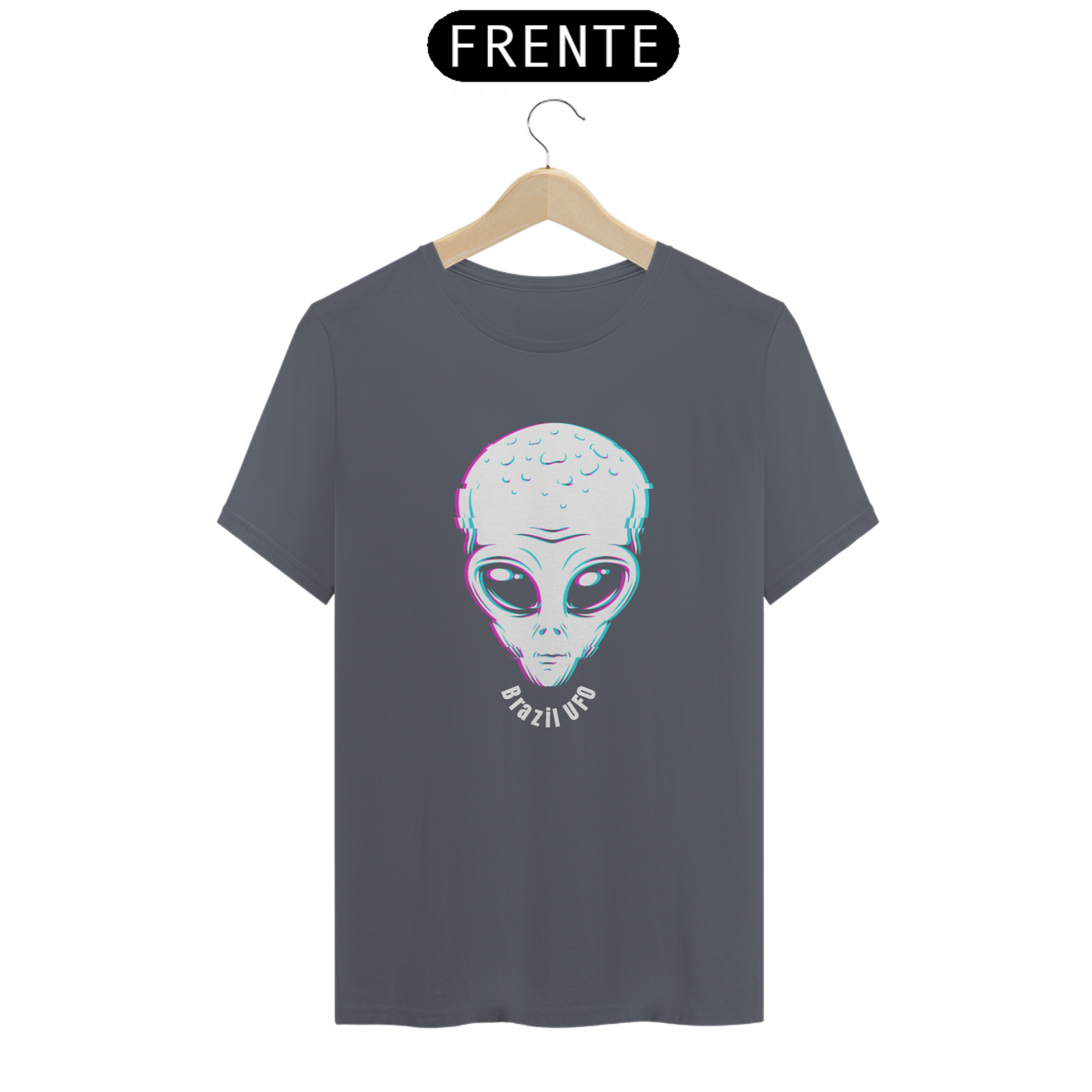 CAMISETA CLASSIC - GREY - BRAZIL UFO