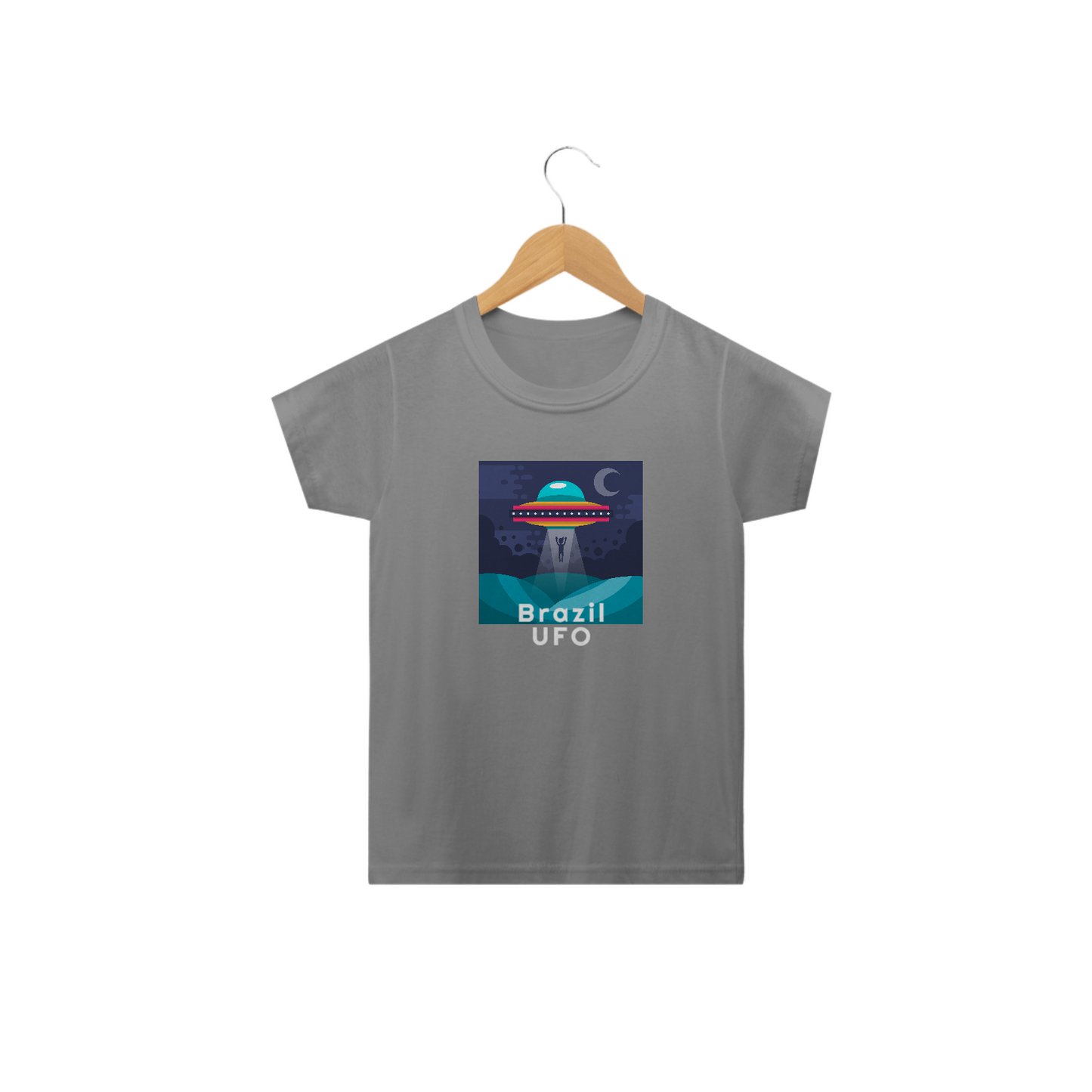 CAMISETA CLASSIC INFANTIL - UFO ABDUCTION - BRAZIL UFO