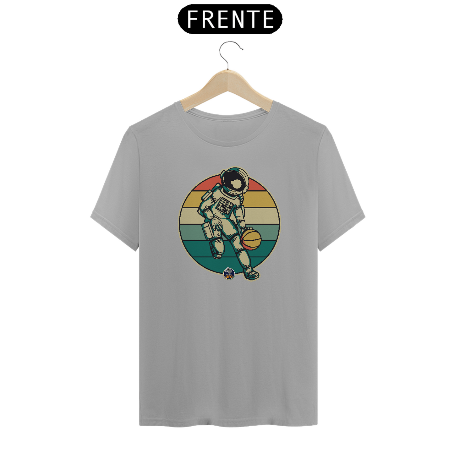 CAMISETA ASTRONAUTA NO BASQUETE - BRAZIL UFO