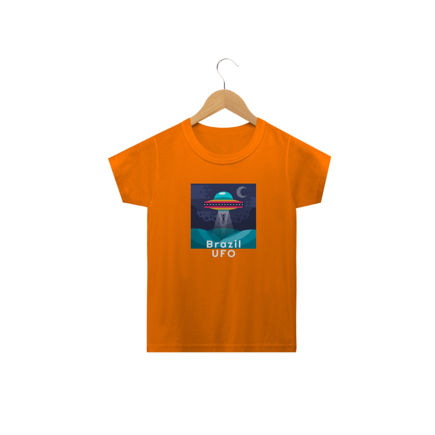 CAMISETA CLASSIC INFANTIL - UFO ABDUCTION - BRAZIL UFO