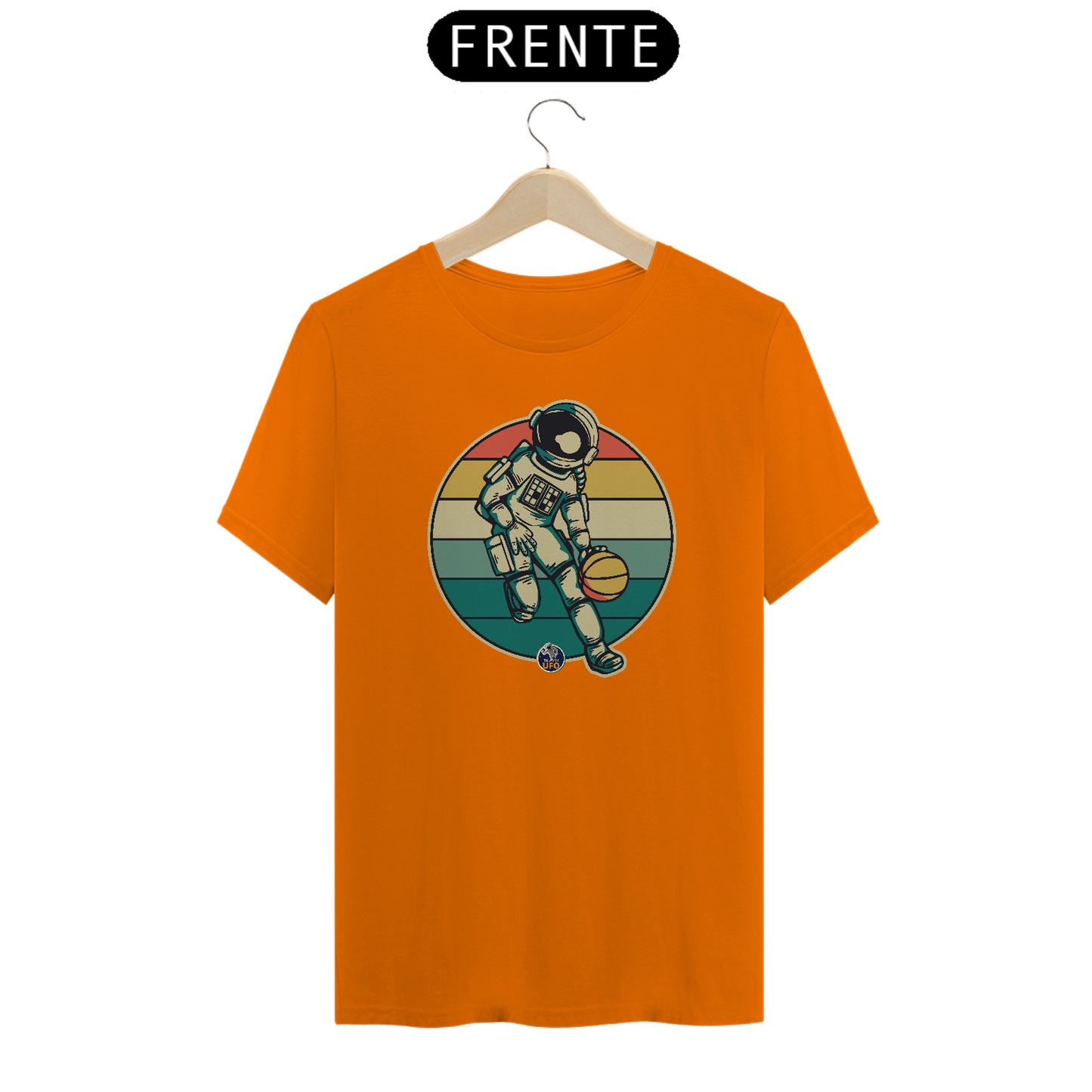CAMISETA ASTRONAUTA NO BASQUETE - BRAZIL UFO