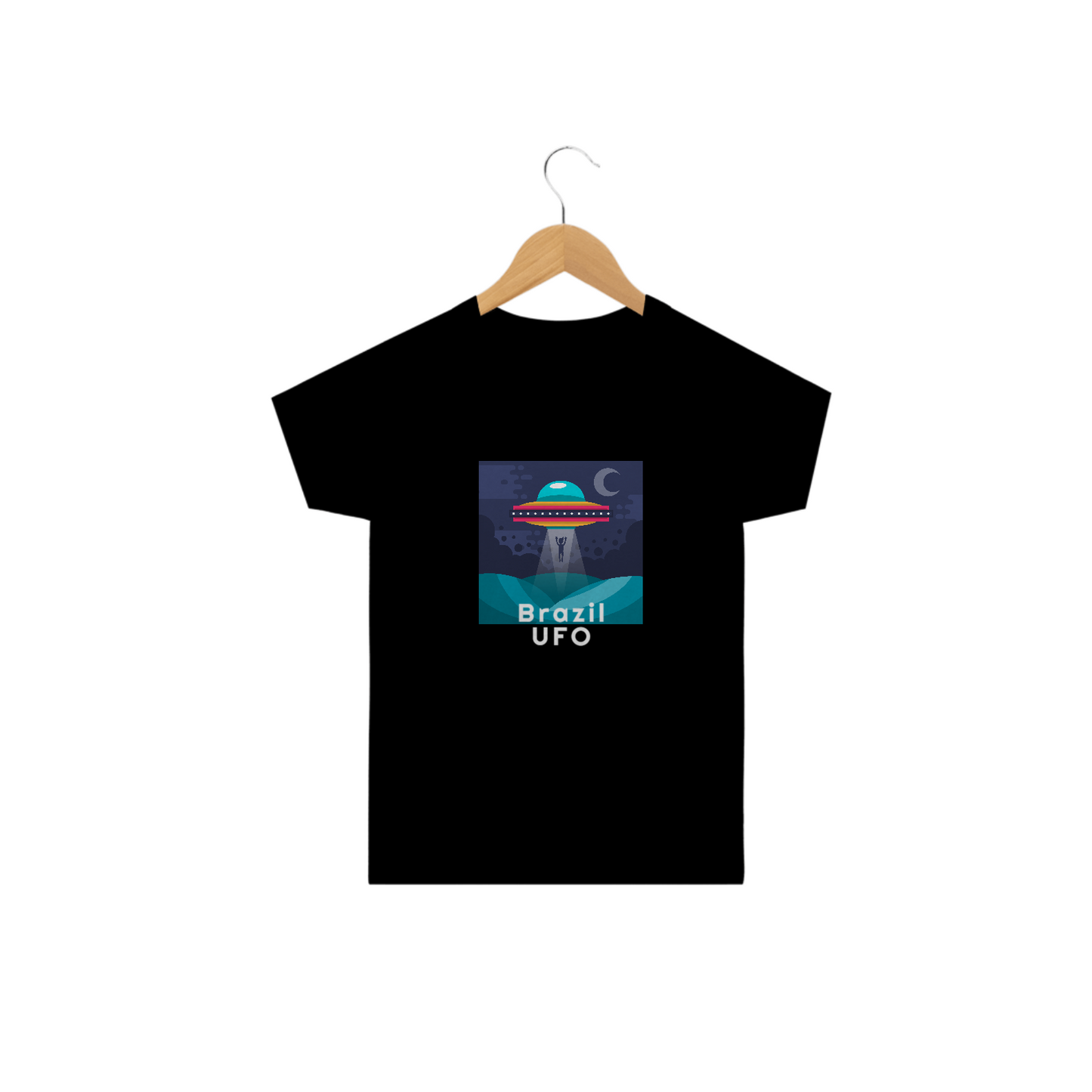 CAMISETA CLASSIC INFANTIL - UFO ABDUCTION - BRAZIL UFO