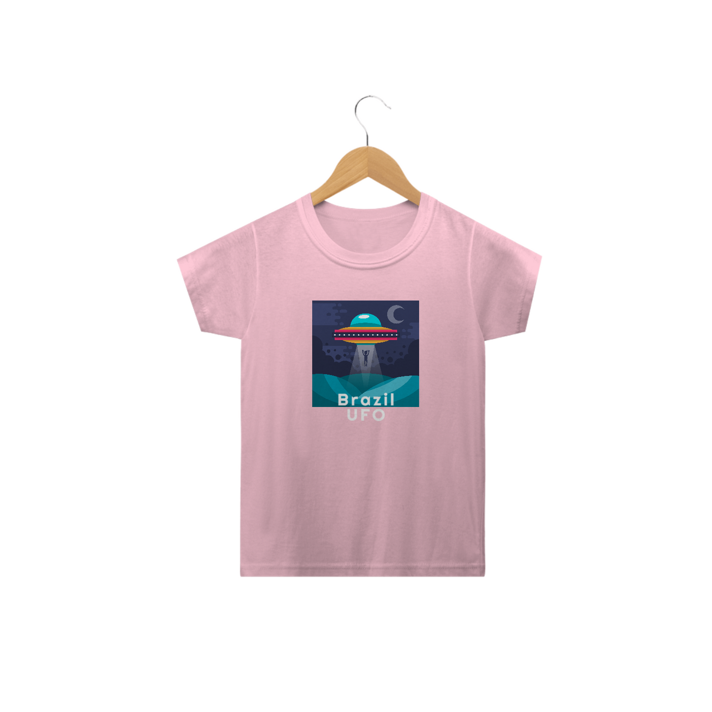 CAMISETA CLASSIC INFANTIL - UFO ABDUCTION - BRAZIL UFO