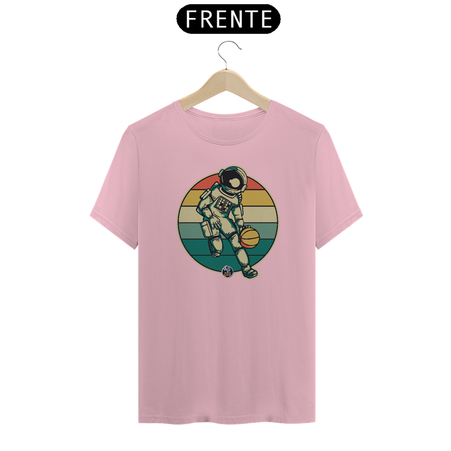 CAMISETA ASTRONAUTA NO BASQUETE - BRAZIL UFO