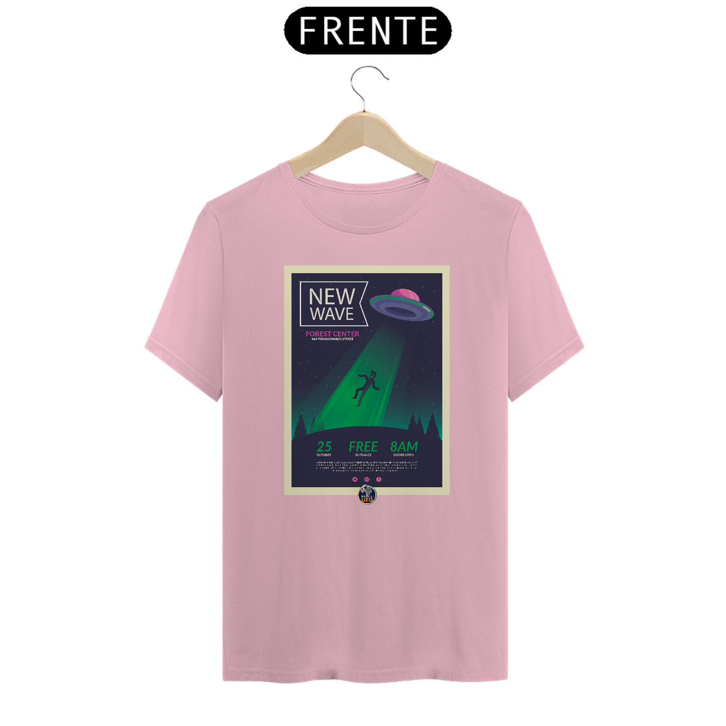 CAMISETA CLASSIC - NEW WAVE - BRAZIL UFO