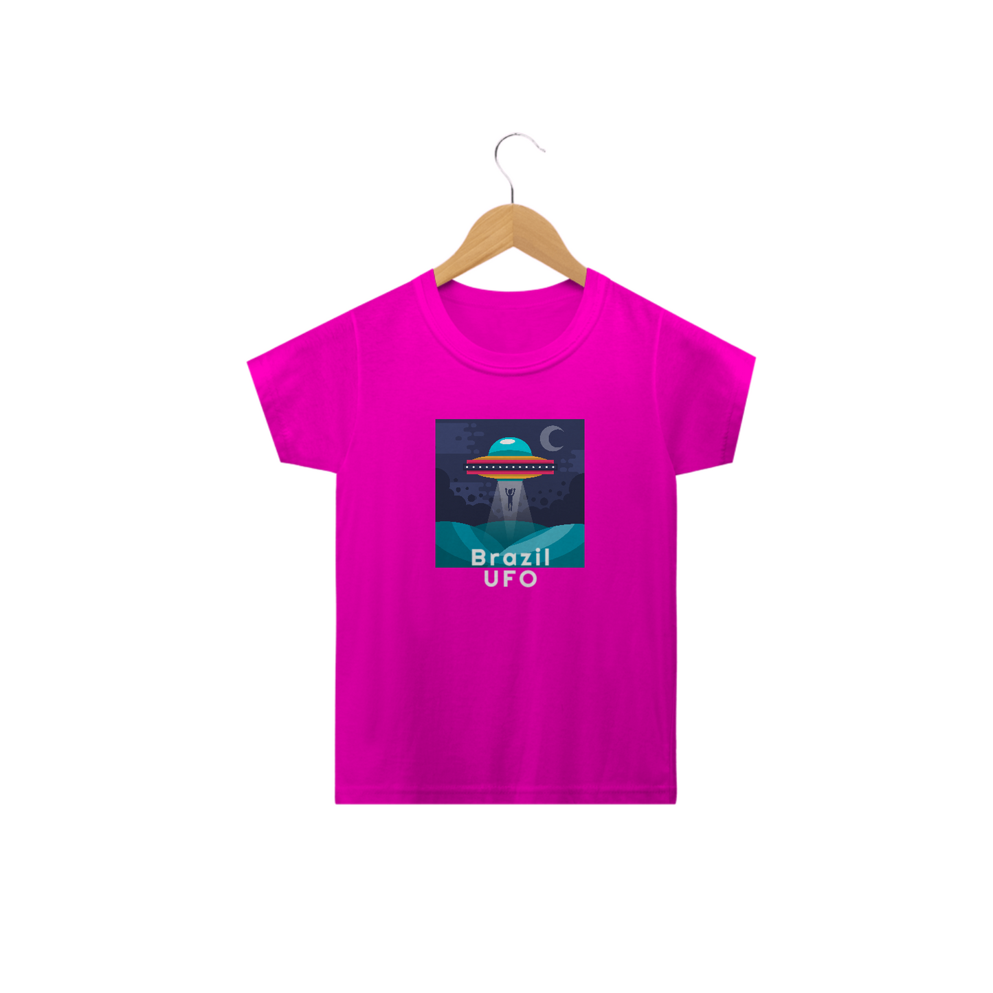 CAMISETA CLASSIC INFANTIL - UFO ABDUCTION - BRAZIL UFO