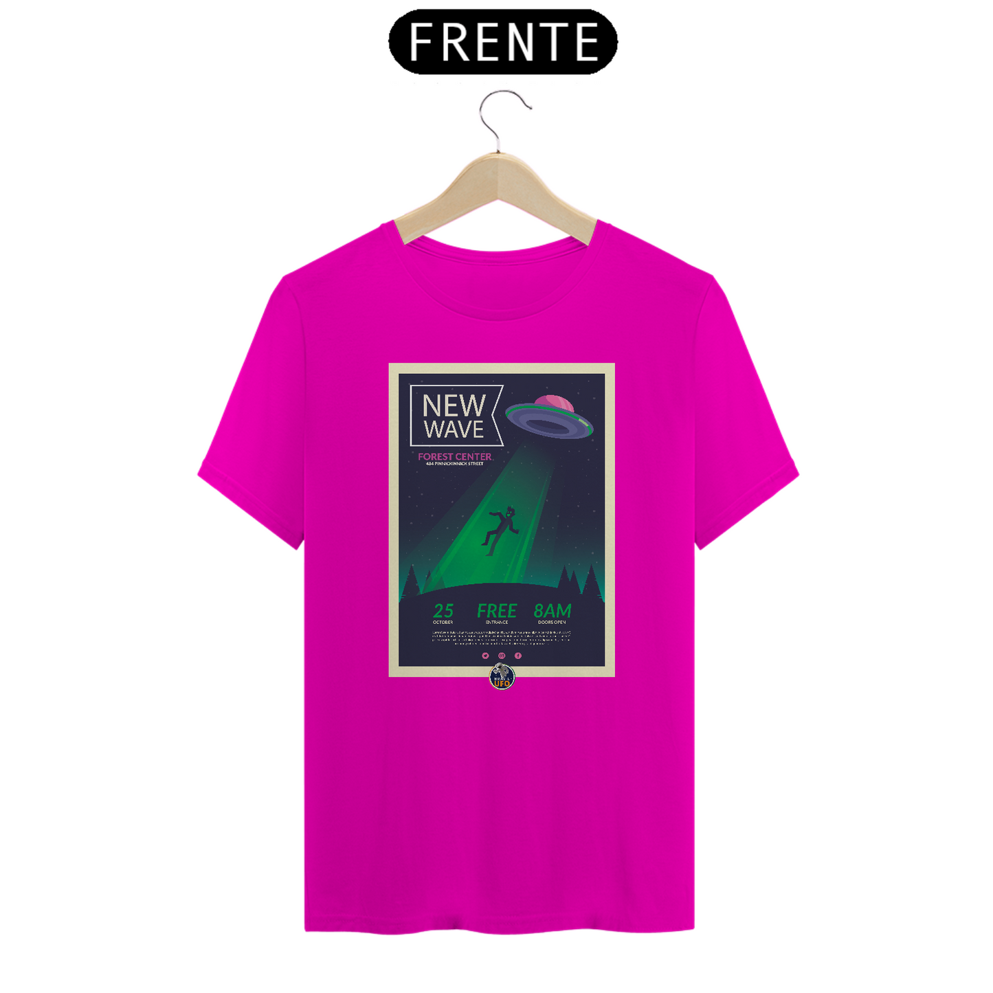 CAMISETA CLASSIC - NEW WAVE - BRAZIL UFO