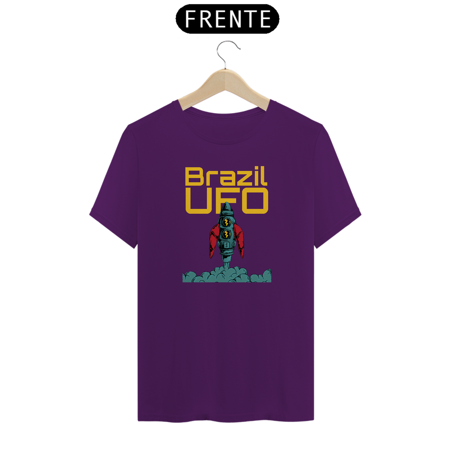 CAMISETA CLASSIC - FOGUETE - BRAZIL UFO