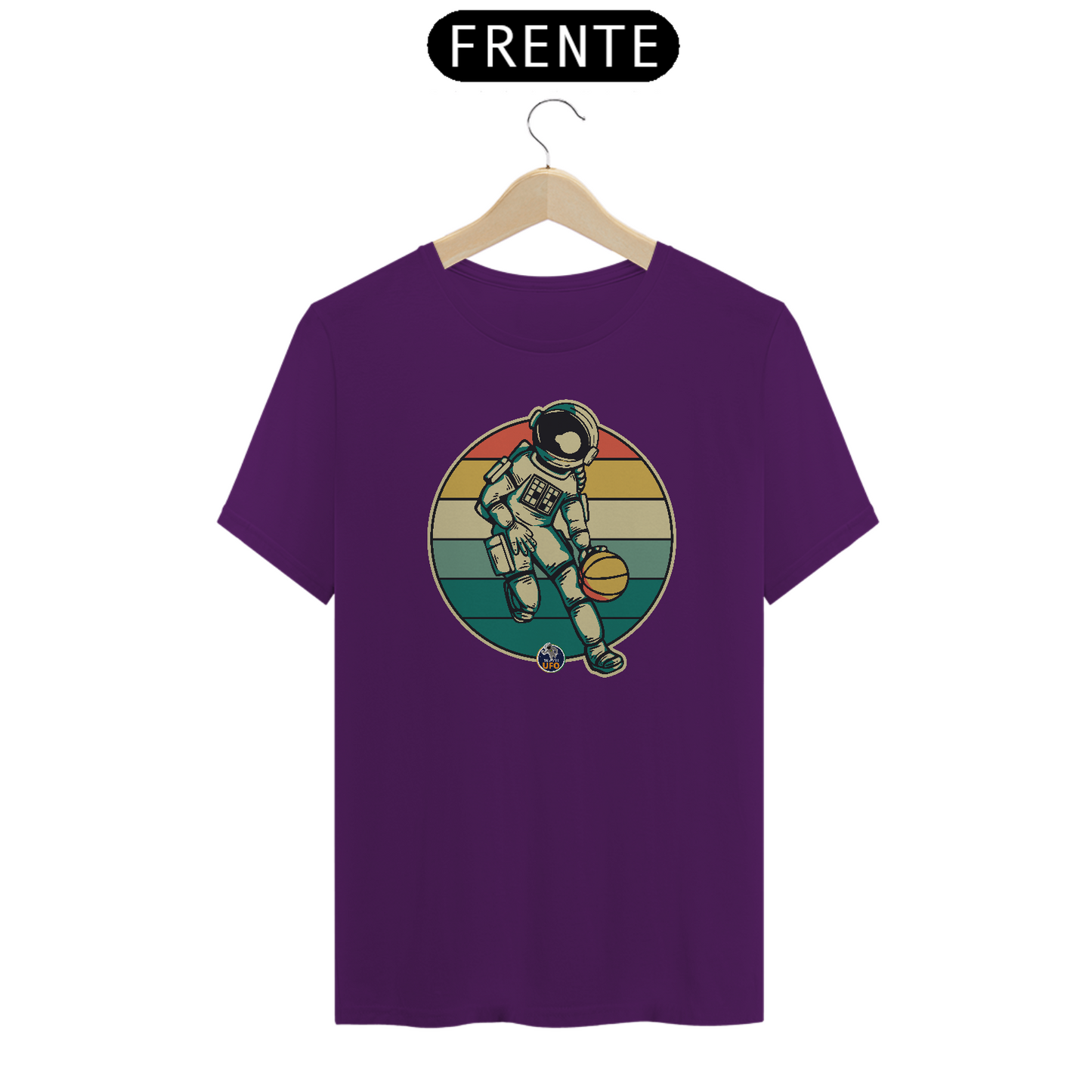 CAMISETA ASTRONAUTA NO BASQUETE - BRAZIL UFO