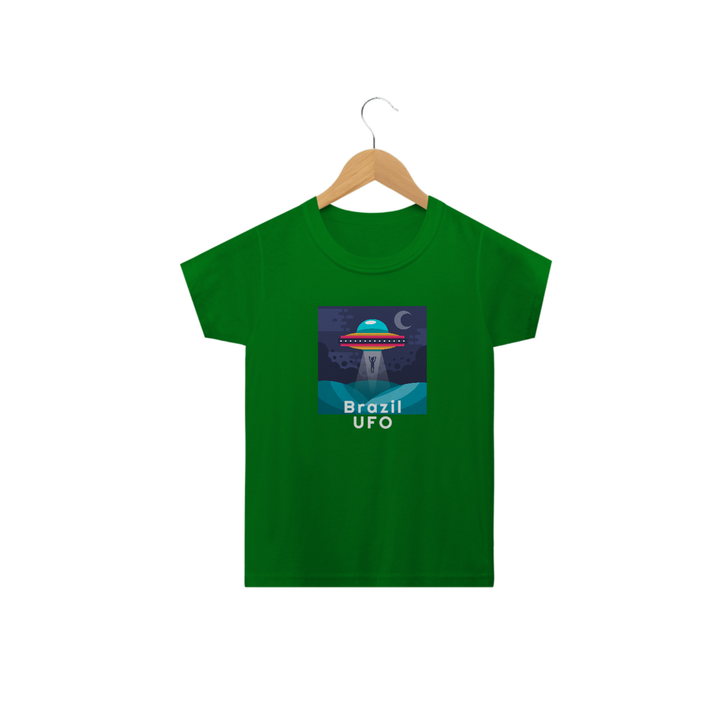 CAMISETA CLASSIC INFANTIL - UFO ABDUCTION - BRAZIL UFO