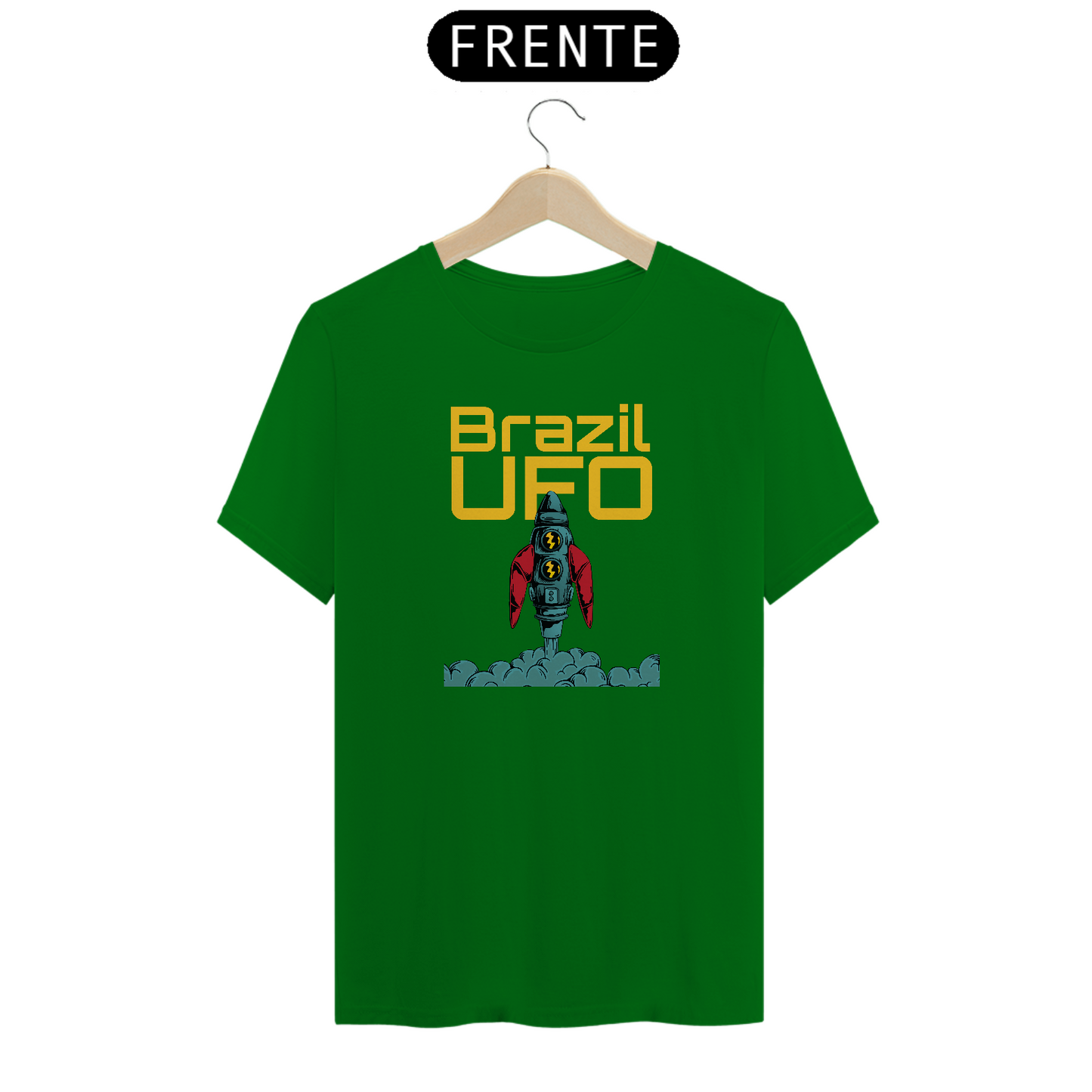CAMISETA CLASSIC - FOGUETE - BRAZIL UFO