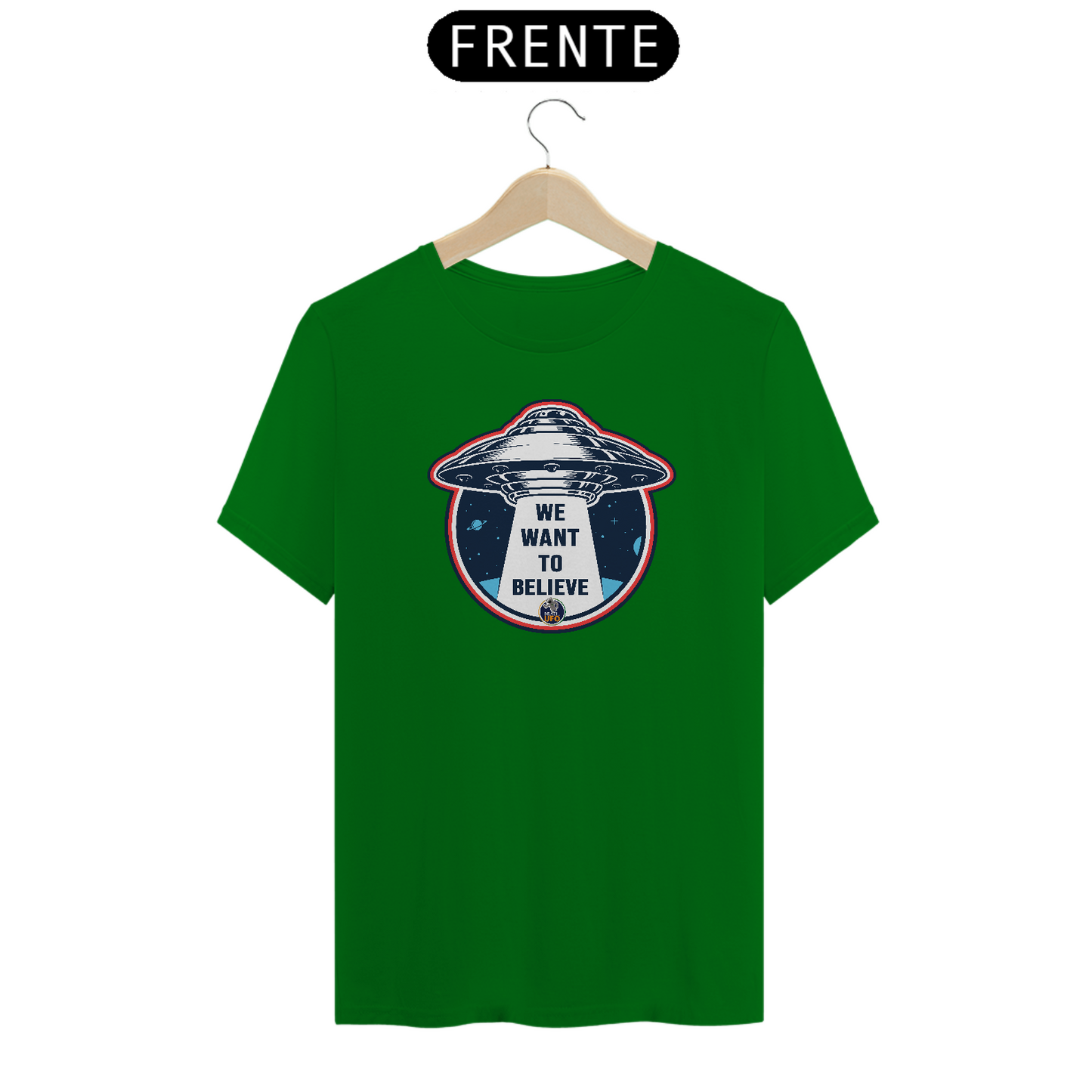 CAMISETA CLASSIC - WE WANT TO BELIEVE - BRAZIL UFO
