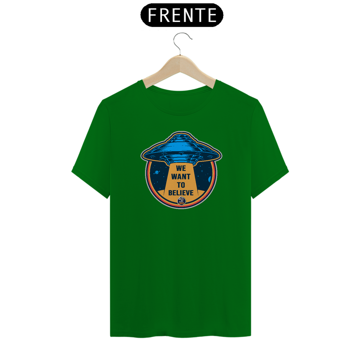 CAMISETA CLASSIC - WE WANT TO BELIEVE - BRAZIL UFO