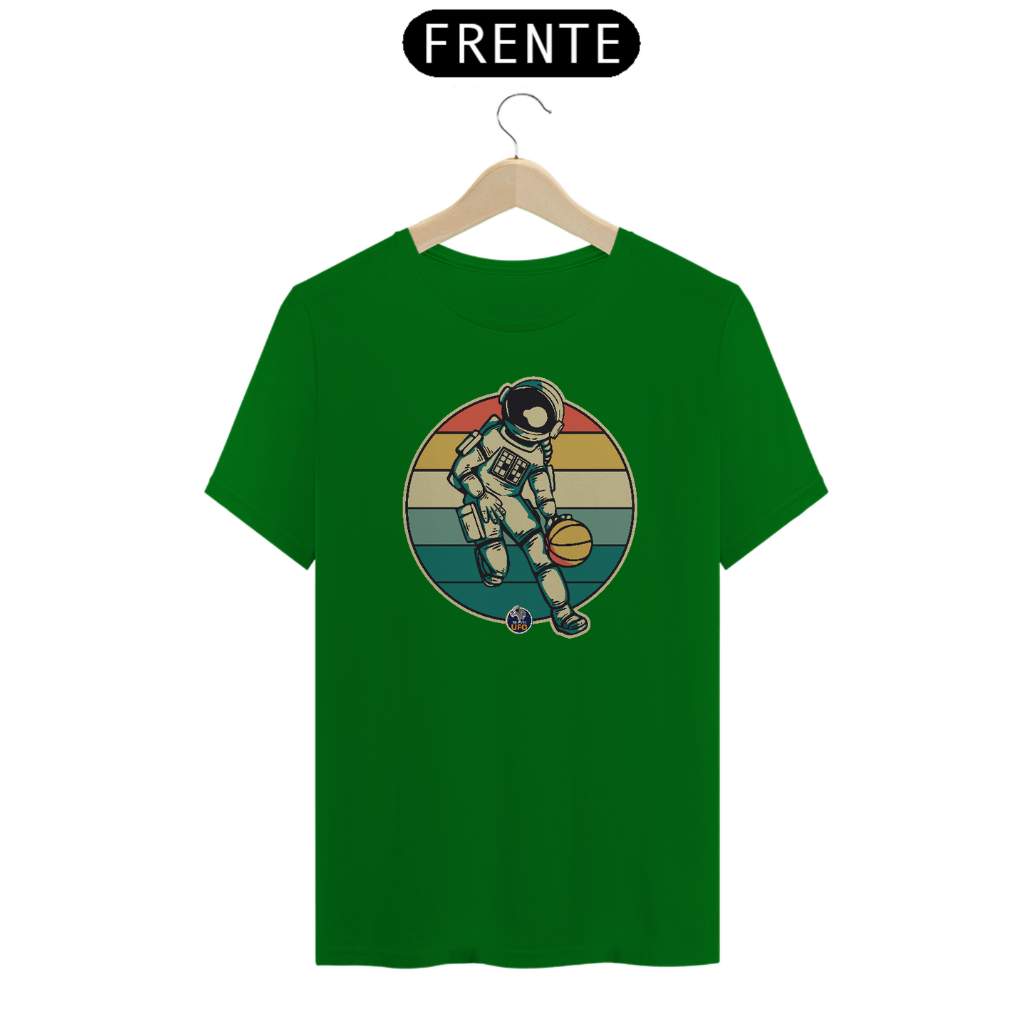 CAMISETA ASTRONAUTA NO BASQUETE - BRAZIL UFO