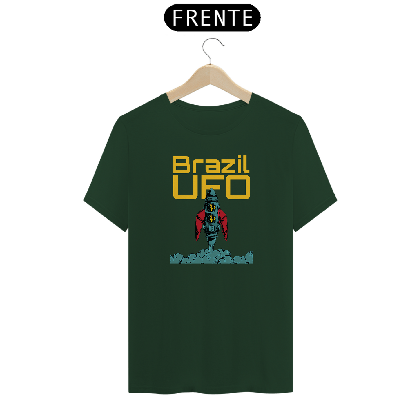 CAMISETA CLASSIC - FOGUETE - BRAZIL UFO