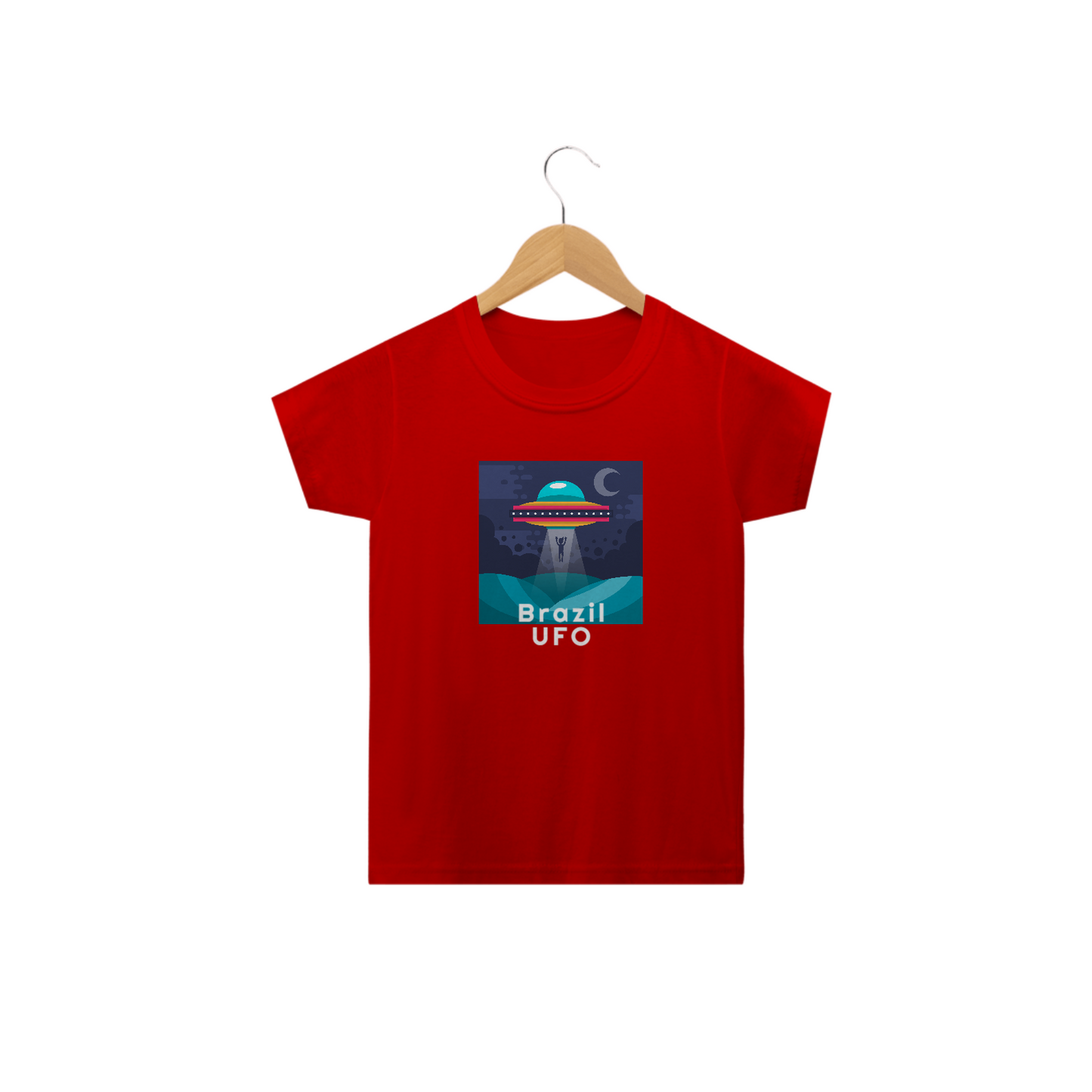 CAMISETA CLASSIC INFANTIL - UFO ABDUCTION - BRAZIL UFO